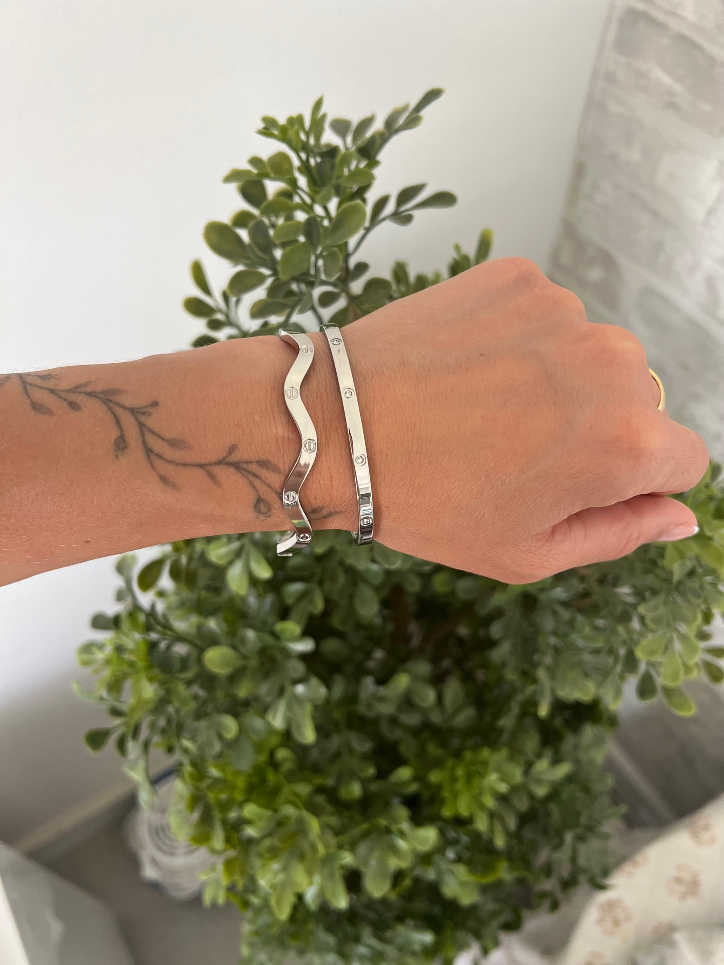 Pulsera fina brillantes