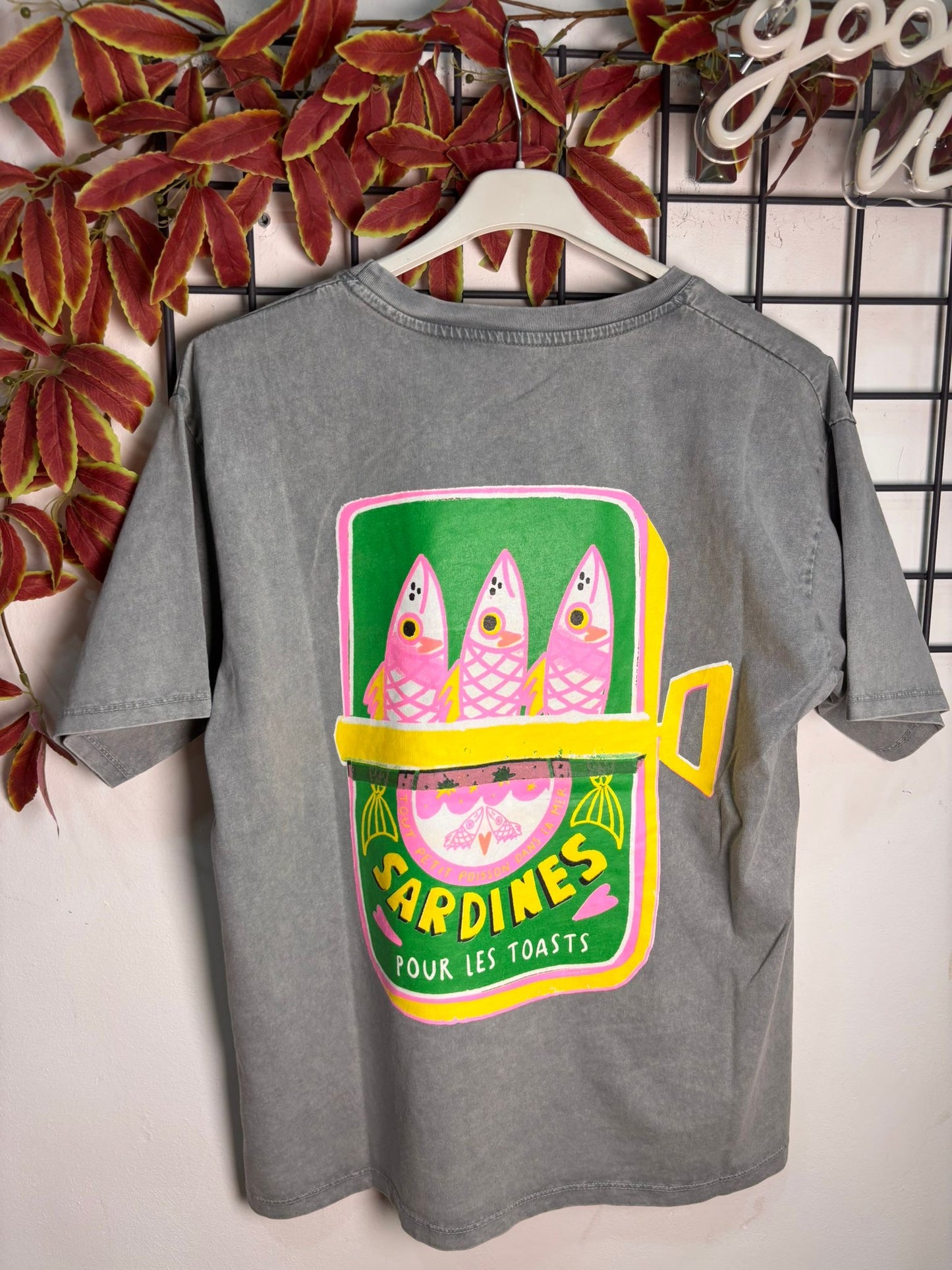 Camiseta algodón sardines