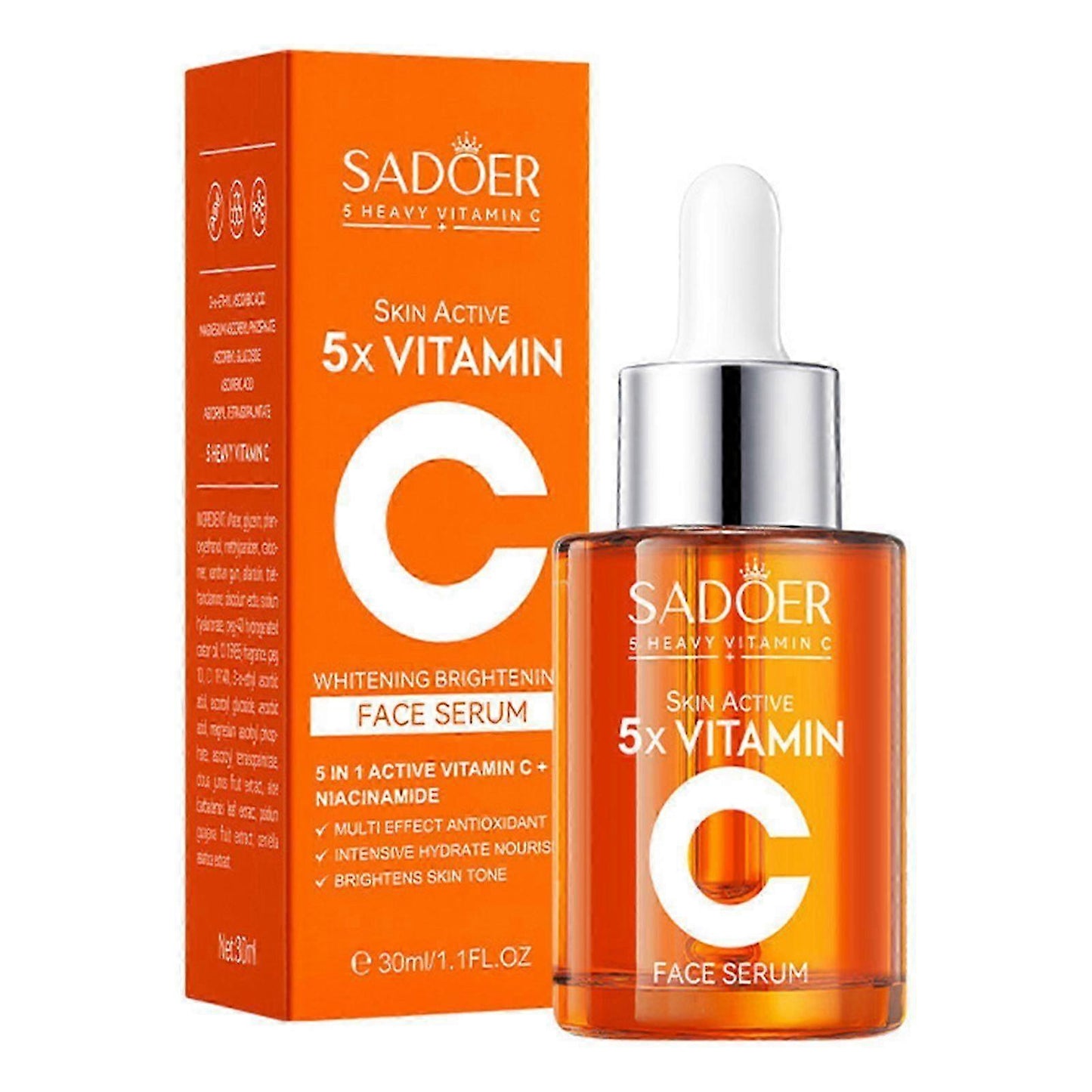 Serum Facial Iluminador y Antienvejecimiento 5 en 1