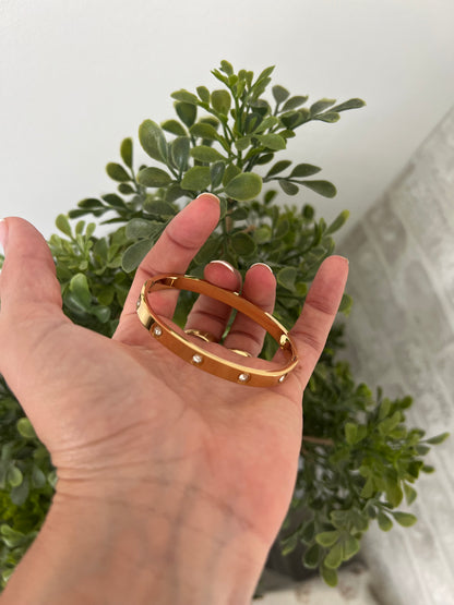 Pulsera brillo ancha ACERO