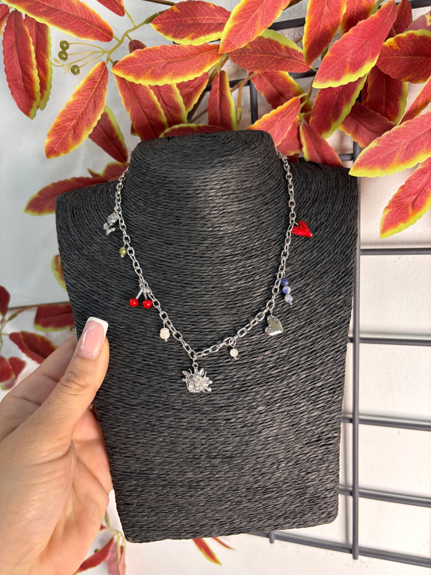 Collar Flor Acero