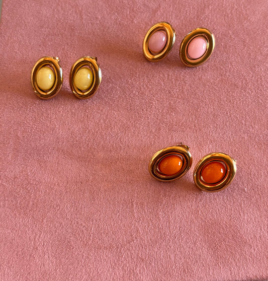 Pendientes Color Acero