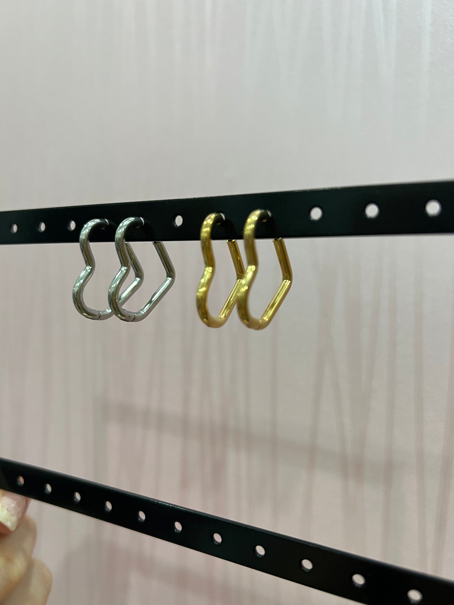 Pendientes corazón Acero