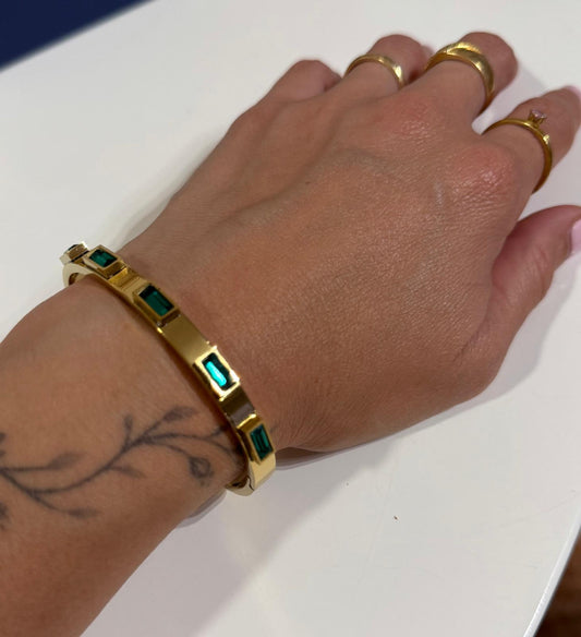 Pulsera rígida Verde
