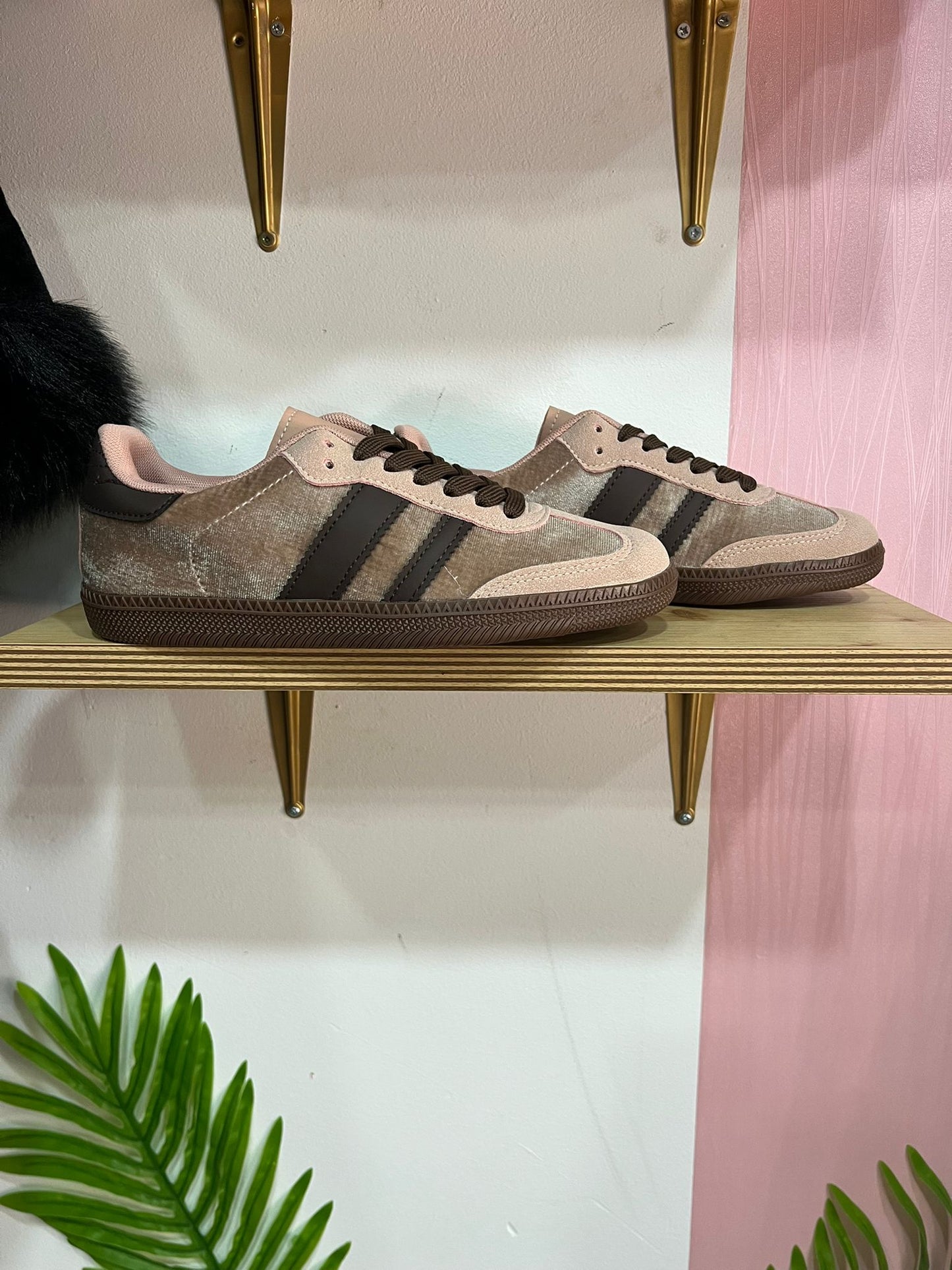 Bambas Rosa terciopelo